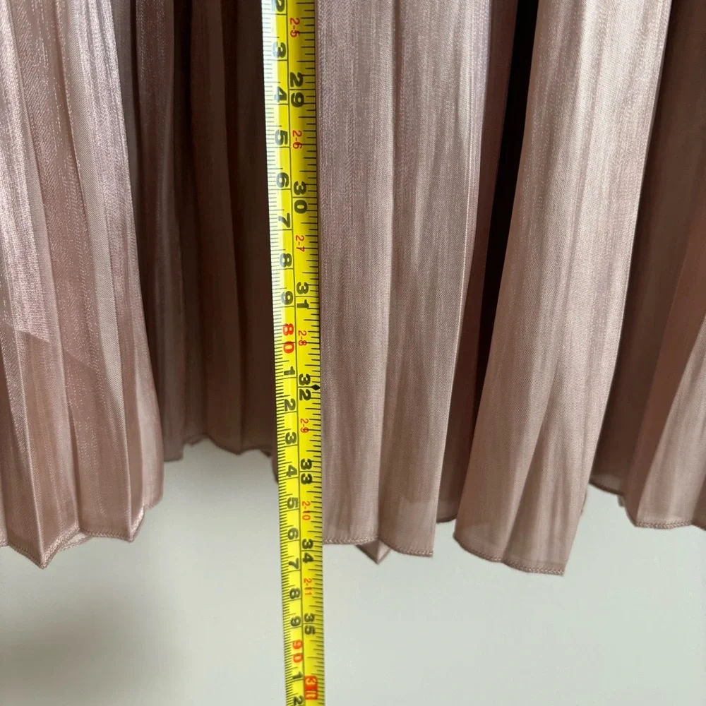 kate spade Pleated Midi Skirt in Camel